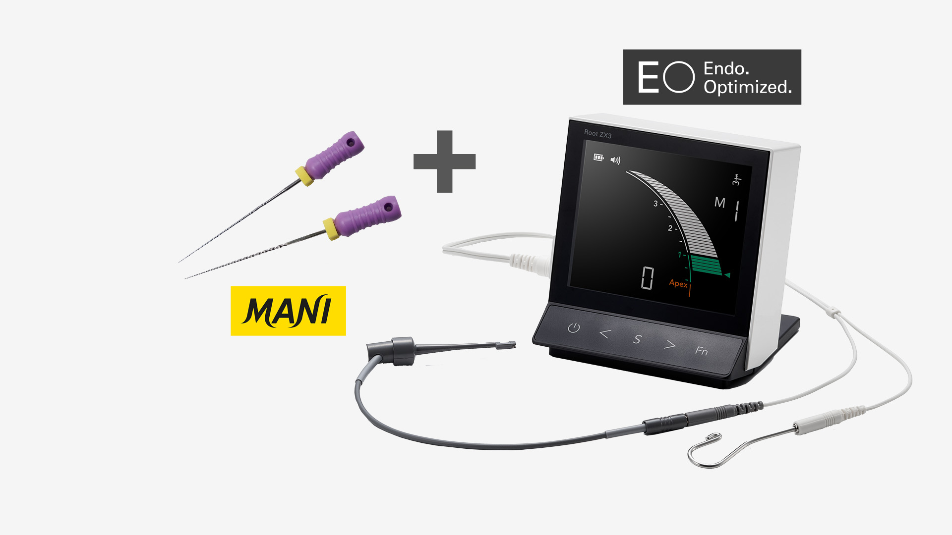 Apex Lokator Root ZX3 und Endodontie Handfeilen von MANI - Set